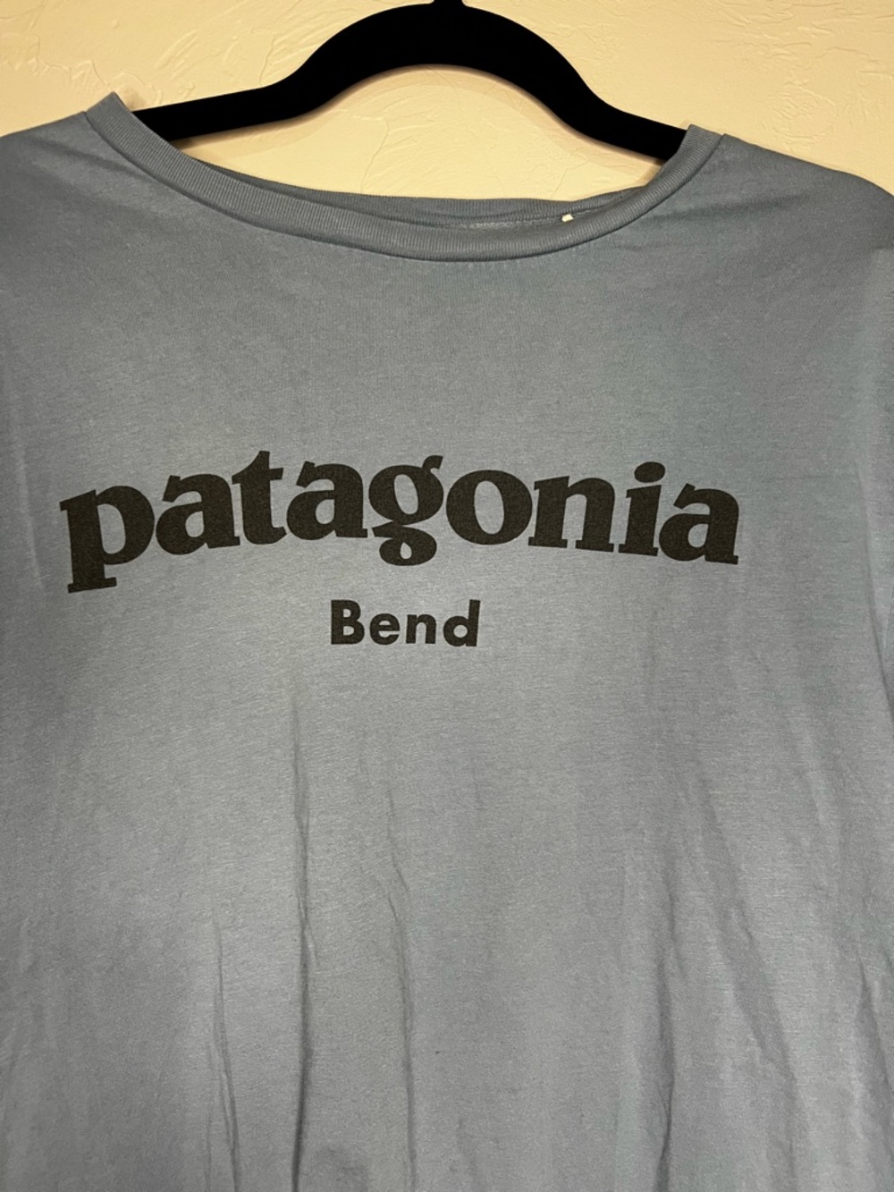 Patagonia Bend Oregon Daily Tee Blue Gray Logo Unisex T-shirt - Picture 3 of 6
